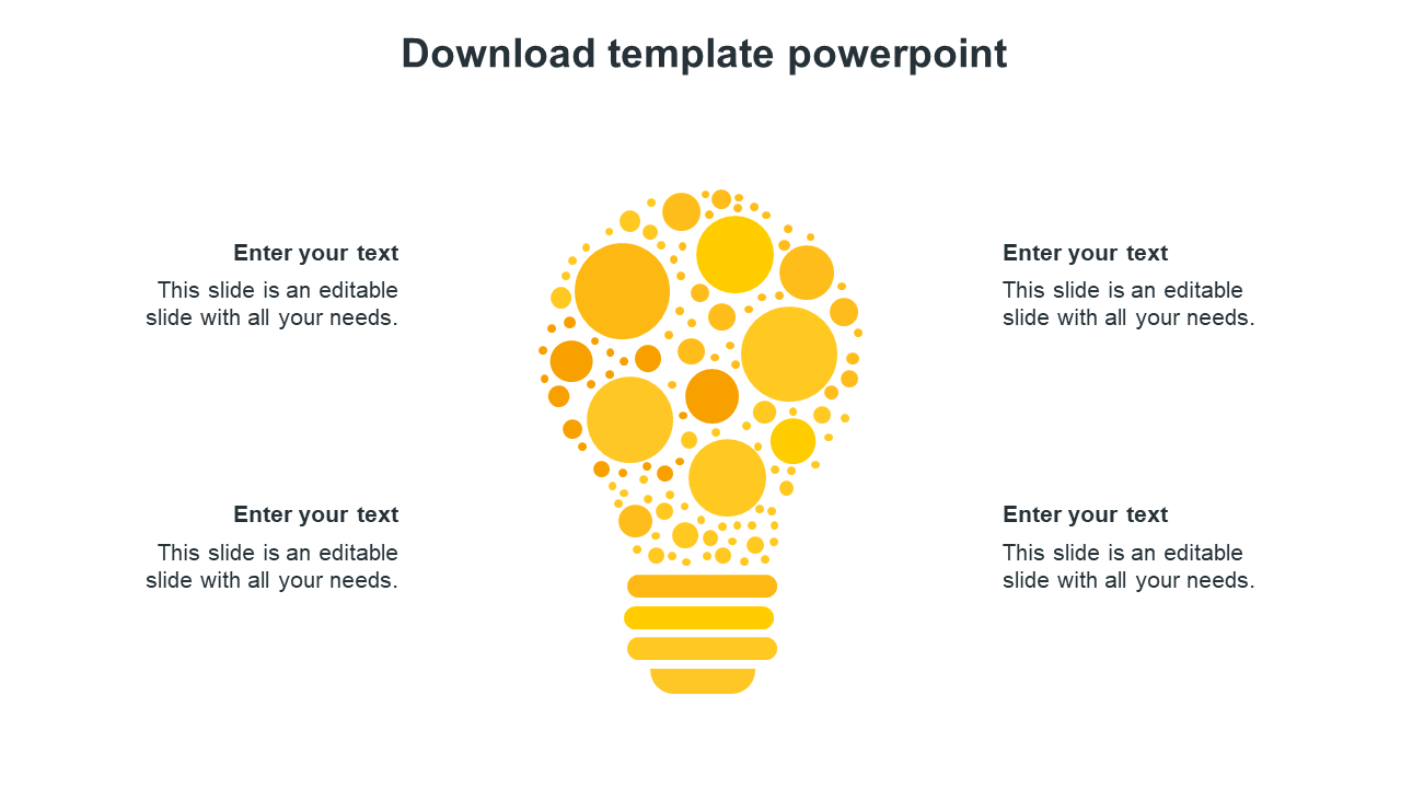 Free - Download Template PowerPoint Presentation Slides 4-Node